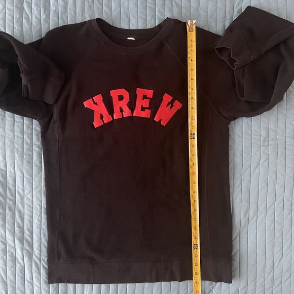 KREW Independent Trading Co Crewneck Raglan Sweatshirt PRM30SBC Black Men M EUC - Picture 5 of 8